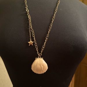 Vintage Disney Couture Little Mermaid Shell Locket Necklace